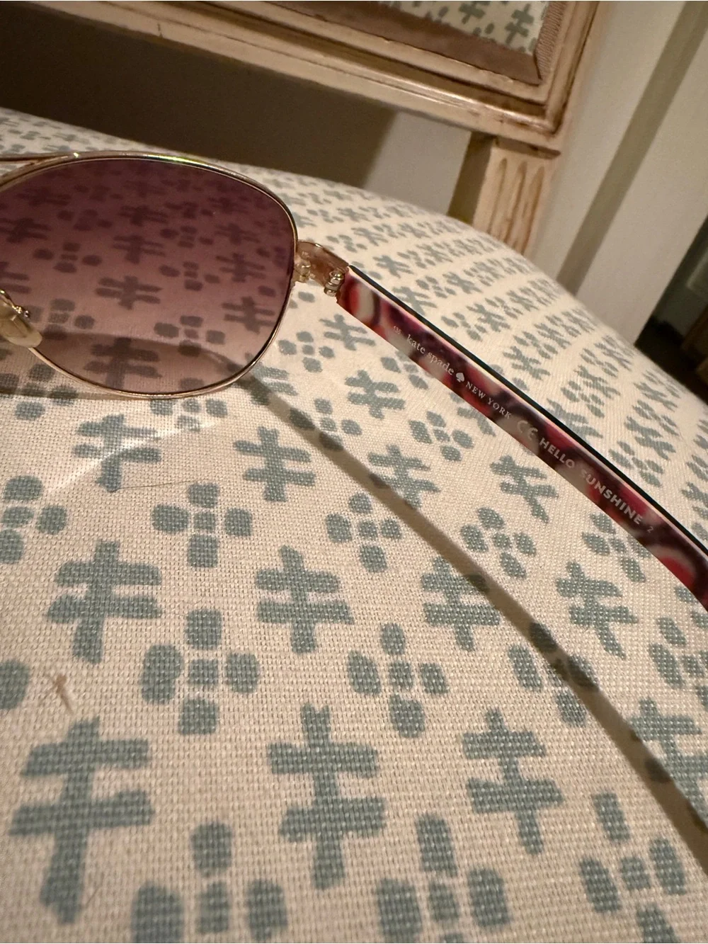 Kate Spade ♠️ Gold Frame Sunglasses with Tortoise Arms - Women's Accessories
